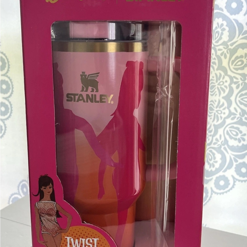 Stanley Vibrant Pink and Orange Tumbler
